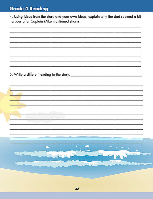 Grade 4 Reading Workbook: Reading different genres, Comprehension skills, High-interest reading and exercises - Canadian Curriculum Press