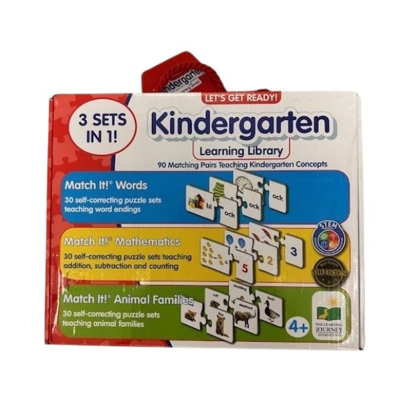 Kindergarten Learning Library (Let's Get Ready 3 in 1)