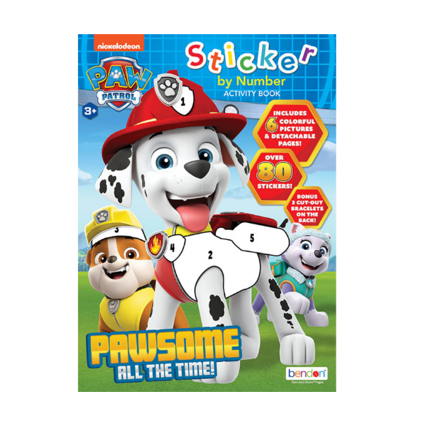 PAW Patrol Sticker by Number Activity Book – Fun Learning for Kids Ages 3+