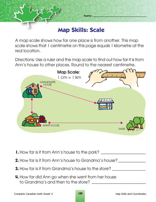 This jumbo, full-colour workbook, which includes practise quizzes with an answer key, will give children the tools they need to build their skills in areas such as addition and subtraction, multiplication and division, word problems, and fractions and decimals. By following the curriculum taught in Canadian schools, the Grade 3 Complete Canadian Math workbook will give children the confidence required to excel in the classroom and beyond.  352 pages // ISBN: 9781770629059