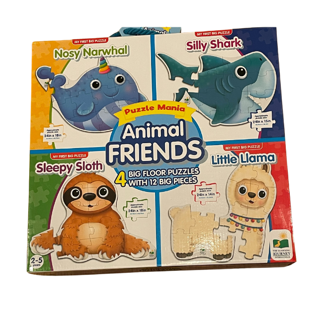 Puzzle Mania Fantasy Friends – 4 Large Floor Puzzles for Toddlers