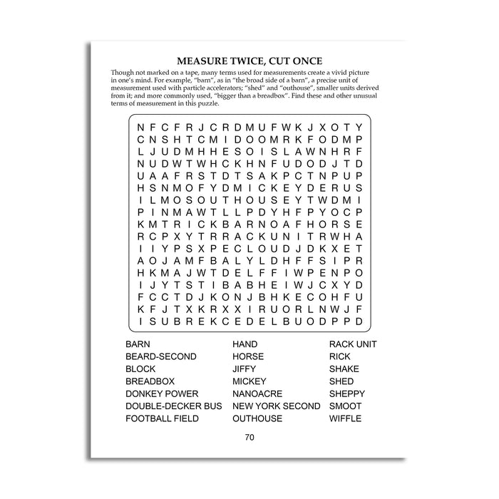 inside page 3 sample word search puzzle trivia,
