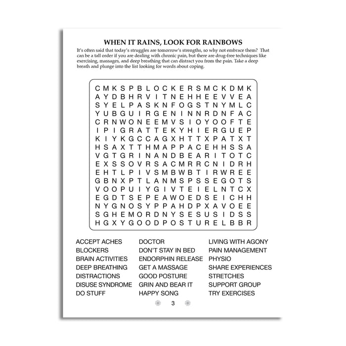 sample inside page from volume 12, theme is healthy living and  fun trivia