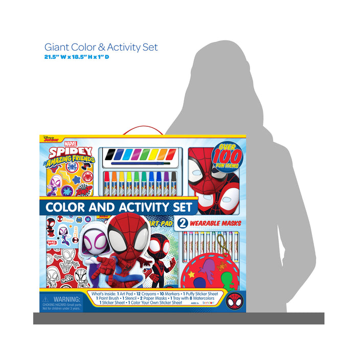 show the dimensions of the product Giant Colour and Activity set, 21.5 x 18.5 x 1