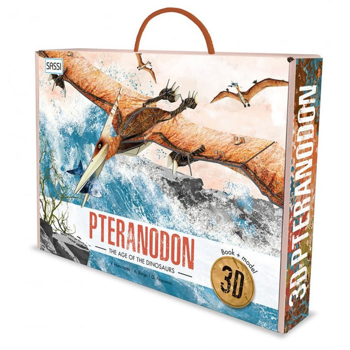 Read the 32-page illustrated book full of fascinating facts about dinosaurs and the Pteranodon and then piece together your own Pteranodon 3D 60 -piece model with a wingspan of more than 1 metre! The model is easy and fun to assemble and doesn’t require glue or scissors. During the Mesozoic Era, when dinosaurs roamed the Earth, the skies overhead were filled with flying reptiles.