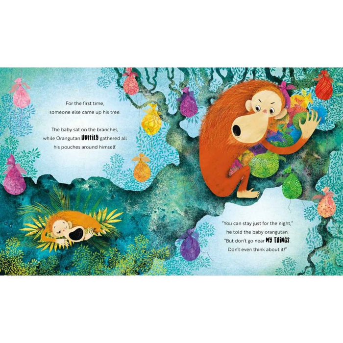 There’s only one thing in this 32-page picture book that Orangutan guards; jealousy. A sweet story about understanding what is important.  Orangutan jealously guards his things and never lets anyone near them. Then, with the help of friends, he discovers that sharing is the greatest gift of all.  The Sassi Junior series of picture books help children learn to recognise and label emotions and feelings.
