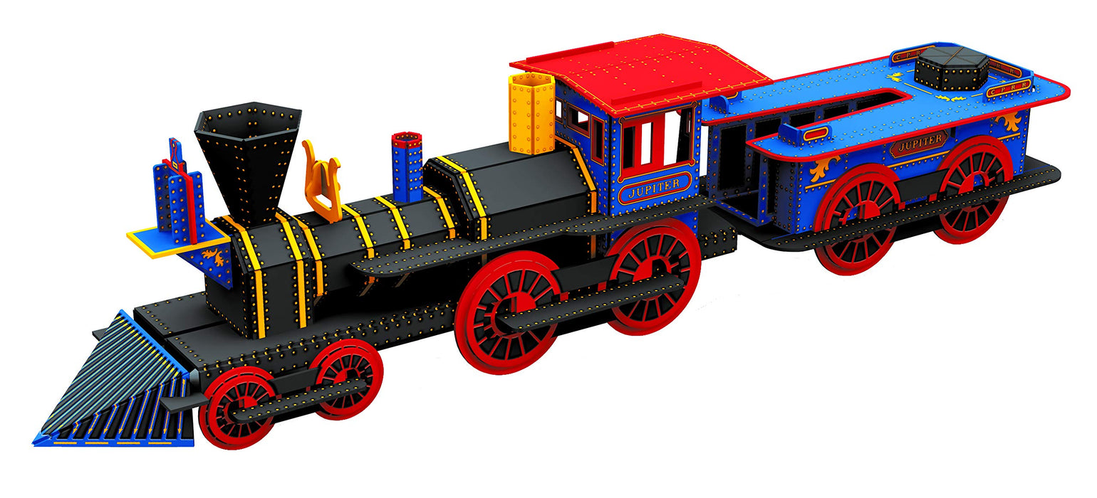 Discover the history, operation, and technology of trains!  How were the old locomotives made? What parts make up a wagon? How fast do the modern trains run? Jump aboard the tracks and ride across the many wonders of one of the most common means of transportation in the world! Build a 3D model and see all the details of a wonderful locomotive!  Portable, closing case with bright, colorful artwork