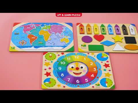 video showcases the whole lift and learn puzzles from the learning journey