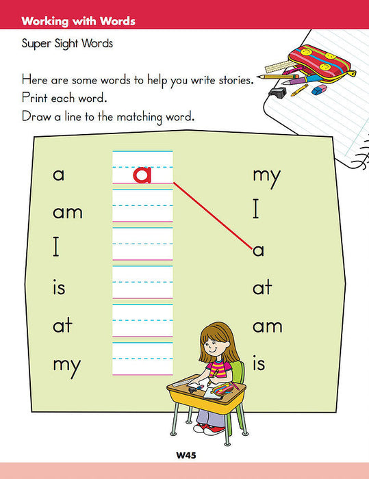 Learning Essentials Kindergarten: Math, Reading, Writing - 3 Books in 1 - Canadian Curriculum Press