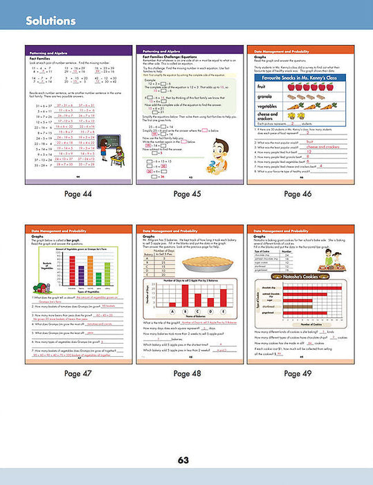 Math Grade 3: Addition, subtraction, multiplication, division, Fractions, Canadian money and time, Geometry, graphs and probability, and much more! - Canadian Curriculum Press