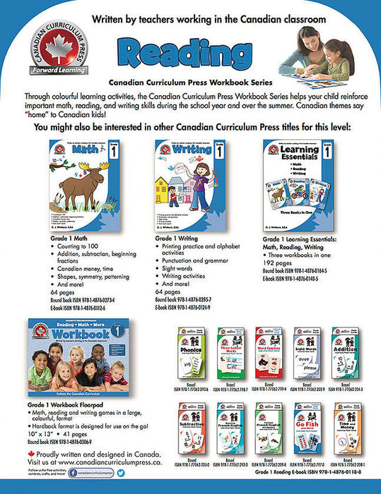 eBook Grade 1 Reading Workbook - Canadian Curriculum Press