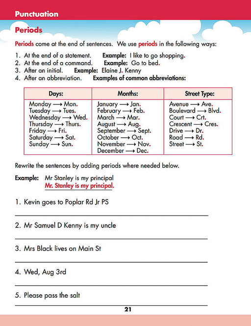 eBook Grade 3 Writing Workbook - Canadian Curriculum Press