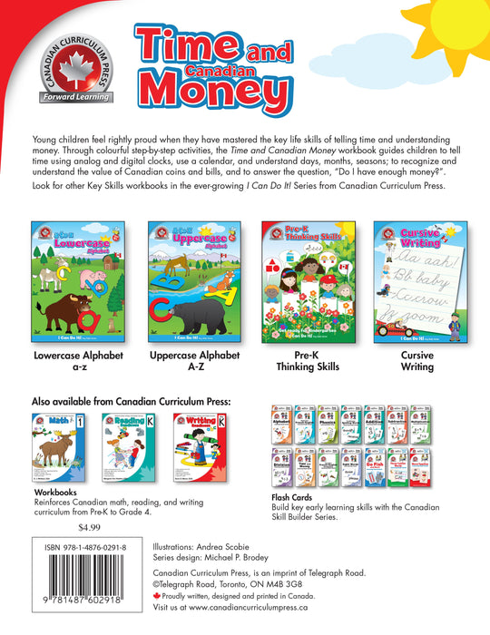 Time and Canadian Money Workbook - Canadian Curriculum Press