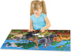 This Puzzle Double series takes the concept of a traditional puzzle to a whole new level! After putting together the 100 piece puzzle, turn off the lights and see a surprise as it glows in the dark. This Glow in the Dark puzzle provides a fun way to expand your child’s knowledge of jungle animals! Each Glow in the Dark puzzle has 100 puzzle pieces and measures at 3’ X 2’! Ages 3+ years.