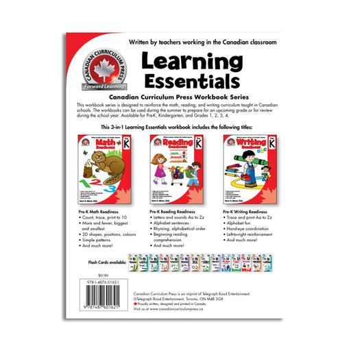 back cover, listing the series