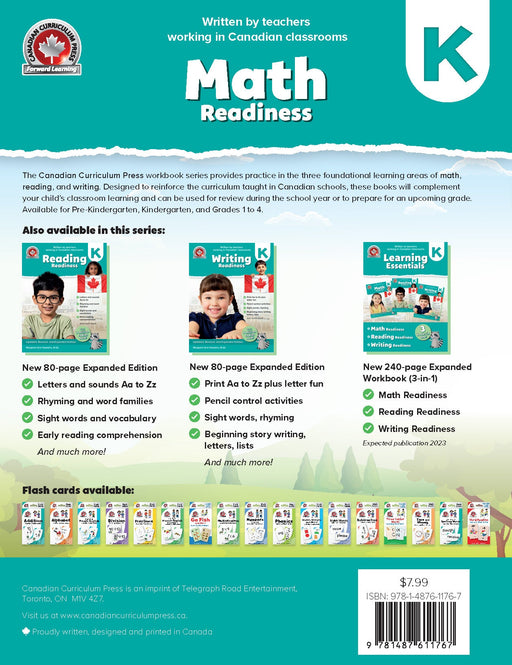 kindergarten back cover math readiness
