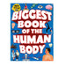Cover of the Biggest Book of the Human Body for kids – interactive book with puzzles, mazes, word searches, and fun activities to learn about the human body.