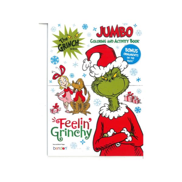 Jumbo Colouring & Activity Book – The Grinch “Feeling Grinchy” | Kids’ Christmas Activity Book