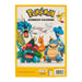 Pokémon Advanced Coloring book cover with various Pokémon characters on a yellow background