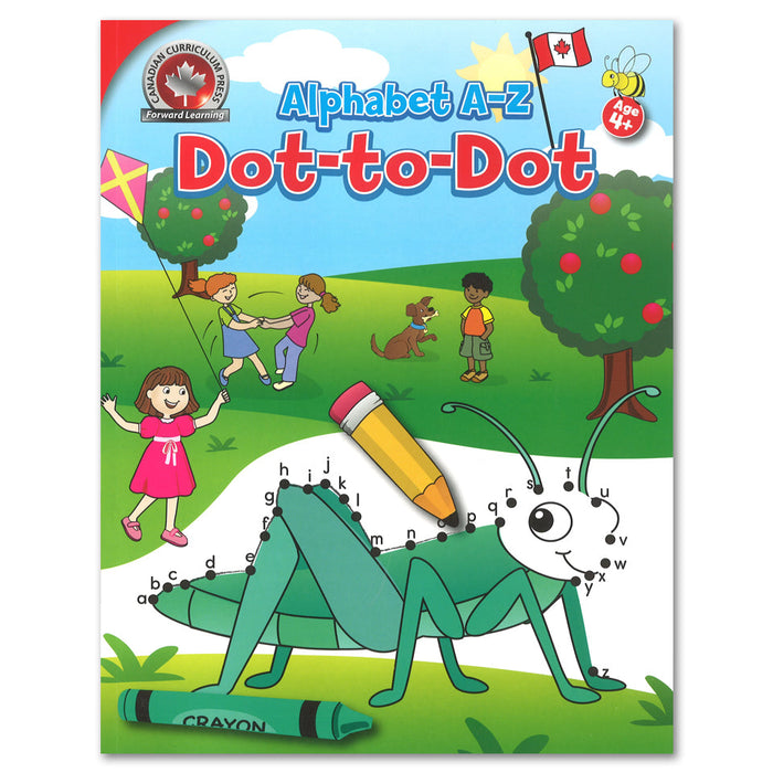 Alphabet A-Z Dot-to-Dot Activity Book – Fun Puzzles for Kids with Canadian Themes