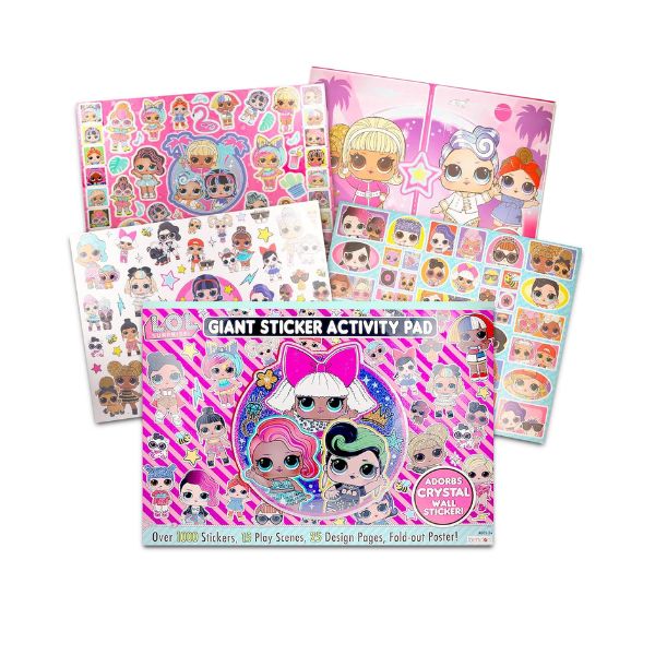 L.O.L. Doll Ultimate Sticker Pad for Girls – Giant Activity Book with Over 1000 Stickers