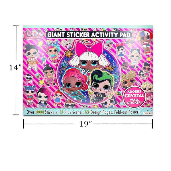 L.O.L. Doll Ultimate Sticker Pad for Girls – Giant Activity Book with Over 1000 Stickers