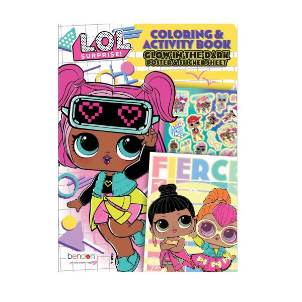 L.O.L. Surprise! Coloring Book with Glow Stickers and Poster ...