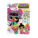 Coloring and activity book with LOL Surprise! characters on a white background