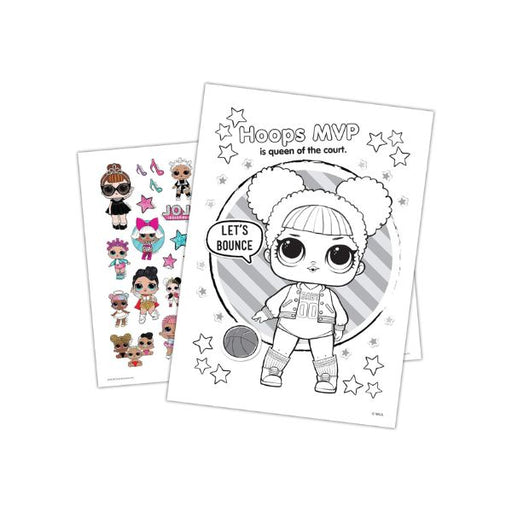 L.O.L. Surprise! Coloring and Activity Book – inside page with Kitty Queen and Queen Bee for coloring and creative play
