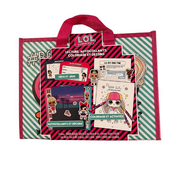 LOL Surprise Coloring and Activity Fold Out Portfolio back 