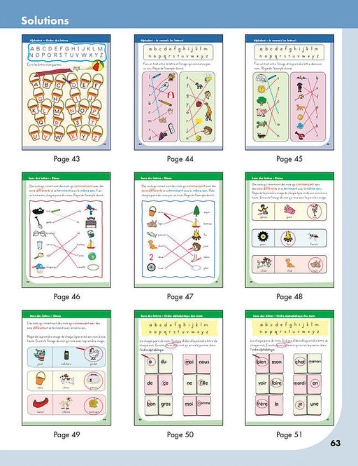 Préparation à la lecture en prématernelle│French Educational Workbooks - Canadian Curriculum Press