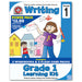 Grade 1 Learning Kit – Front cover showing 2 workbooks and 2 flash cards | Canadian Curriculum Press