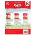 Back cover of Pre-K Math Workbook showing series overview, 80-page count, and available flash cards.