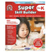 Book titled 'Super Skill Builder Pre-K' with a child on the cover, featuring educational activities.