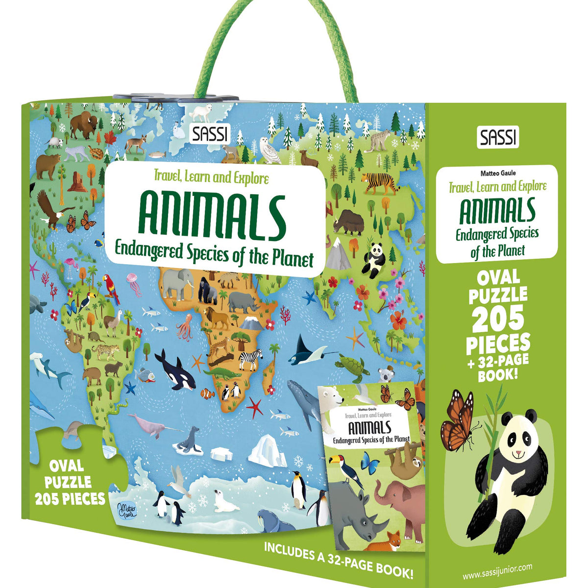 205-Piece Endangered Animals Puzzle — Telegraph Road
