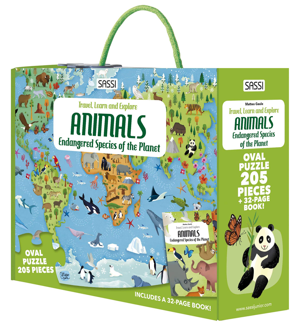 205-Piece Endangered Animals Puzzle — Telegraph Road