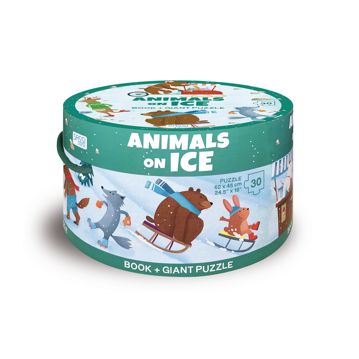 30 piece puzzle - Animals on Ice_sassi junior_Telegraph Road Entertainment_book
