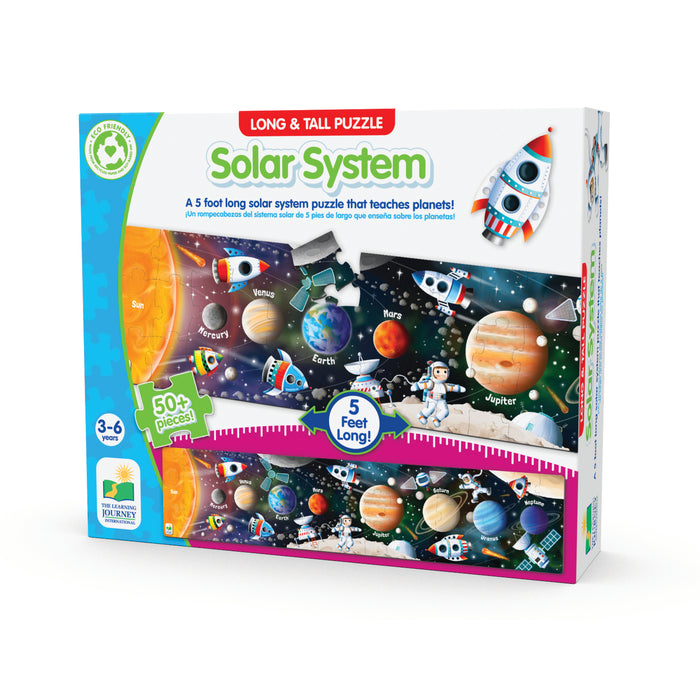 50 piece puzzles about the solar system, 5 feet long  that teaches planets