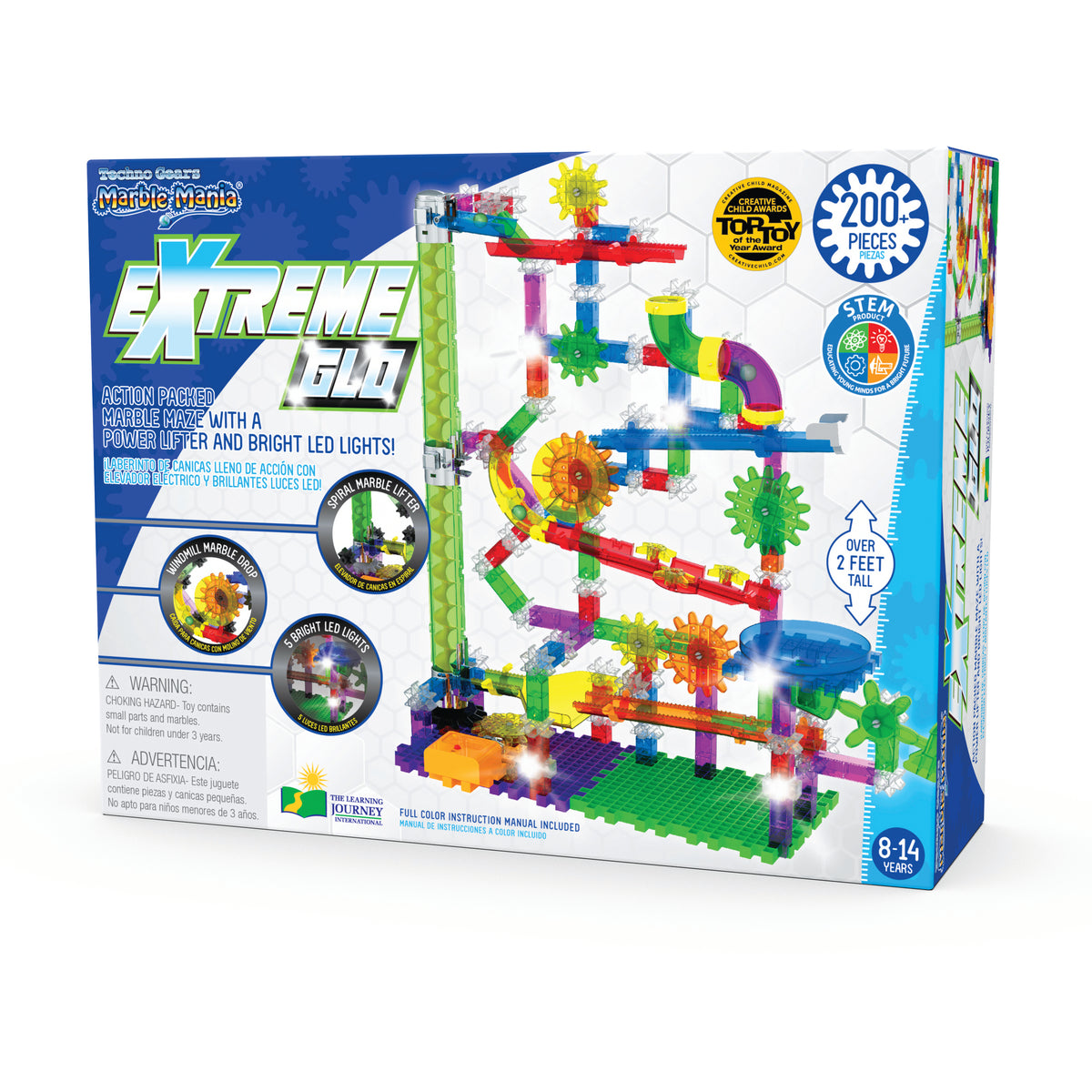 Techno Gears Marble Mania Extreme Glo (200+ pieces 