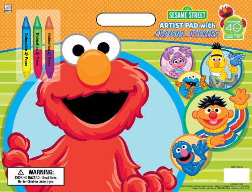 Sesame Street Artist Pad With Crayons