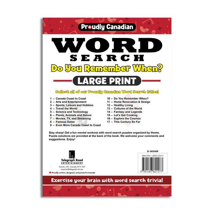 back cover, volume 10, word search, list all the titles for the series, big word search