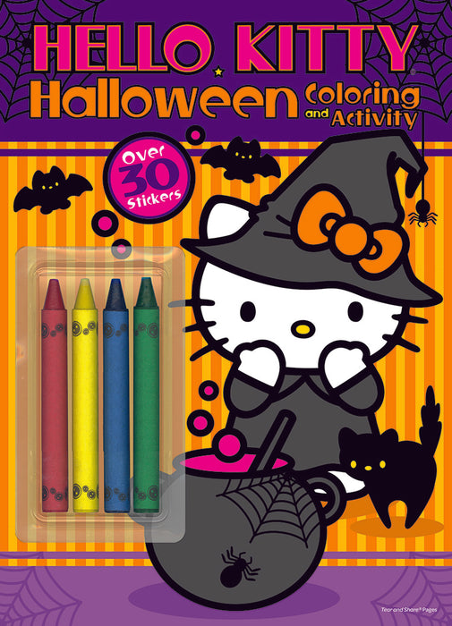 Join your favorite Hello Kitty characters on an all-new coloring adventure with Bendon's Coloring and Activity Book with Crayons!  This 48-page coloring book is chock-full of activities, games, and puzzles plus 4 crayons and more than 30 awesome stickers!  Ideal for ages 3 and up