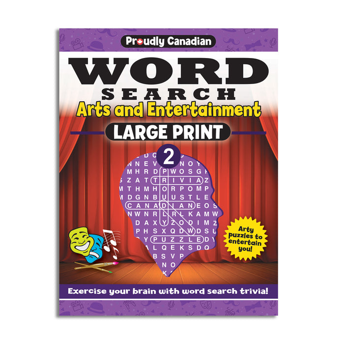 Proudly Canadian Word Search - Arts and Entertainment - Volume 2