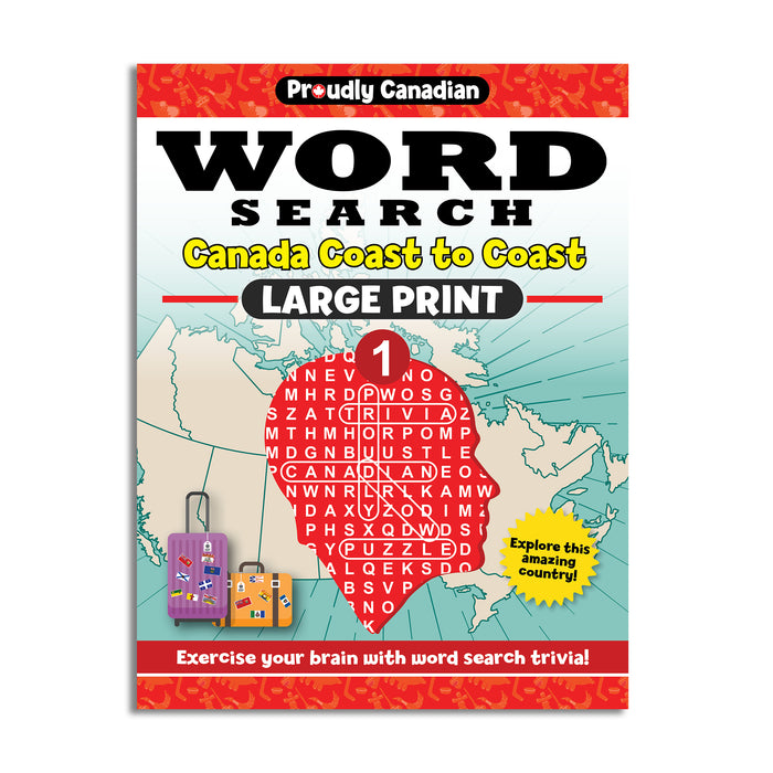 Proudly Canadian Word Search - Canada Coast to Coast - Volume 1