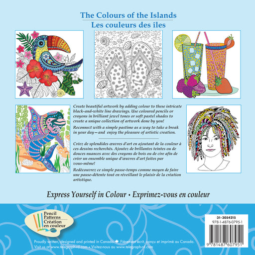 Back Cover of the adult colouring book 