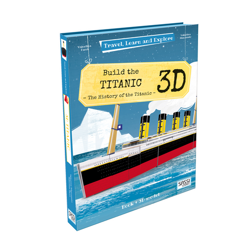 Welcome aboard this 26-piece 3D model of one of the most famous transatlantic ships of all time, the RMS Titanic!  Turn the 32-page book and discover, piece by piece, the story of this ‘ocean giant’ that plunged into the waters of the Atlantic Ocean at the beginning of the twentieth century, in 1912.