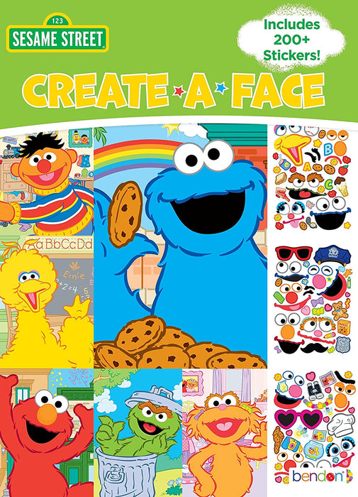 Sesame Street Create-A-Face Sticker Book