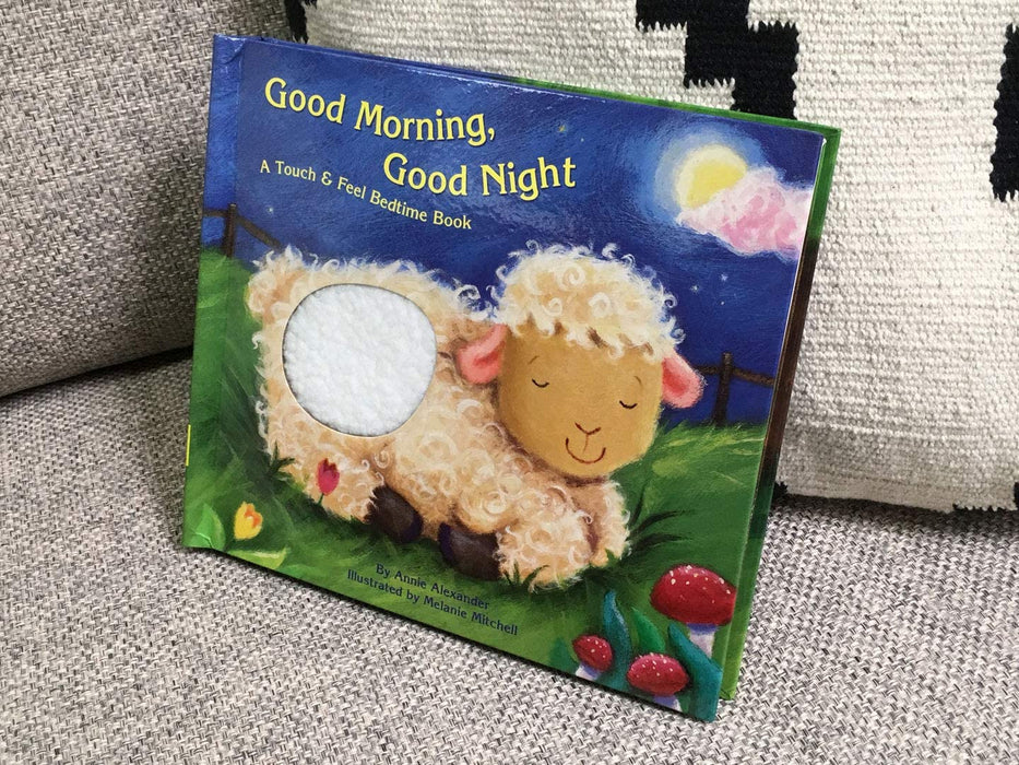 This touchable book is perfect for bedtime! Children read about the activities of a cute and cuddly animal in the daytime, then open the folded pages to reveal the furry, touch-and-feel animal sleeping after its busy day. The final spread is a child who can be " tucked in" by the reader with a soft and fuzzy tactile blanket.