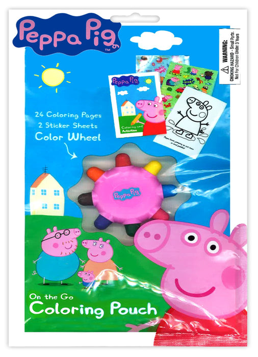 Peppa Pig On the Go Coloring Wheel Large Pouch