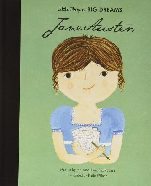 Discover the remarkable life of Jane Austen, the great British novelist, in this book from the critically acclaimed Little People, BIG DREAMS series.  Little Jane was born into a large family with seven brothers and sisters. She grew up reading and writing stories in the English countryside. As an adult, she wrote witty commentaries about landed gentry in a way that no one had ever done before, portraying young women who bravely made their own choices.